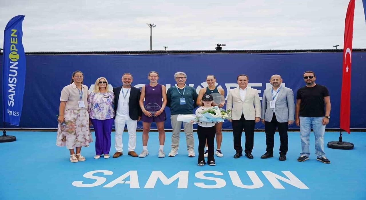 Samsundaki Uluslararası Tenis Turnuvası sona erdi