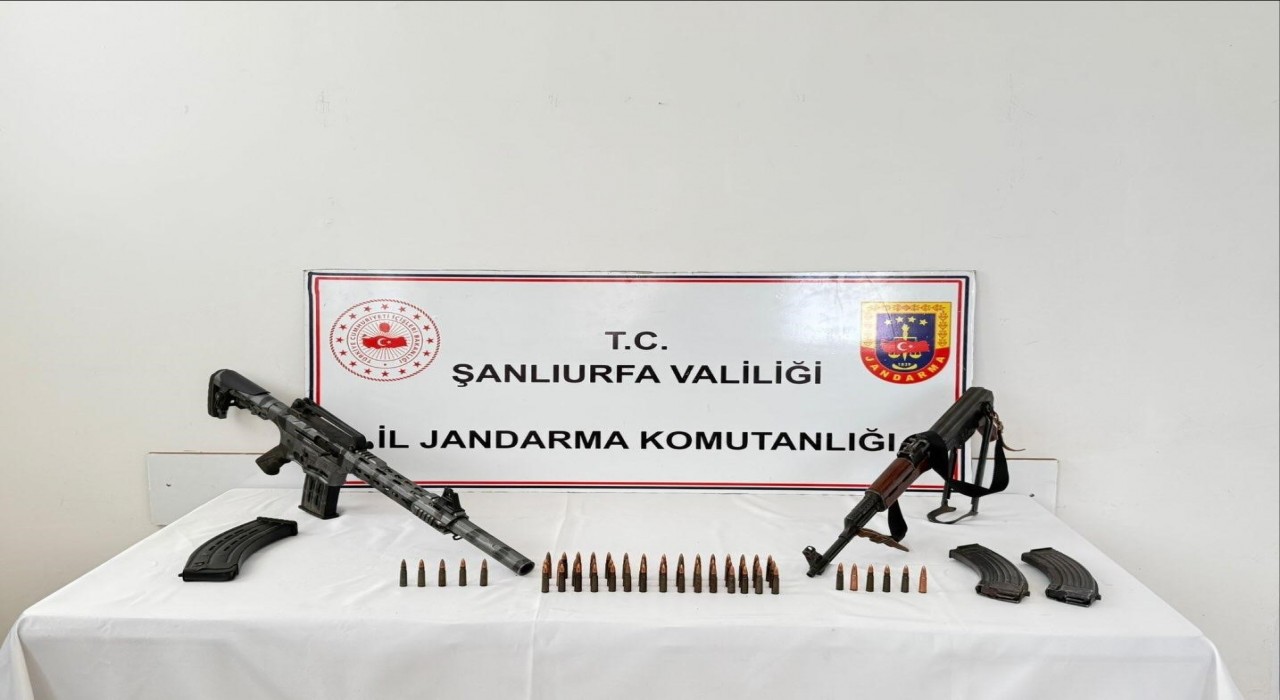 Şanlıurfada 13 ruhsatsız silah ile mühimmat ele geçirildi
