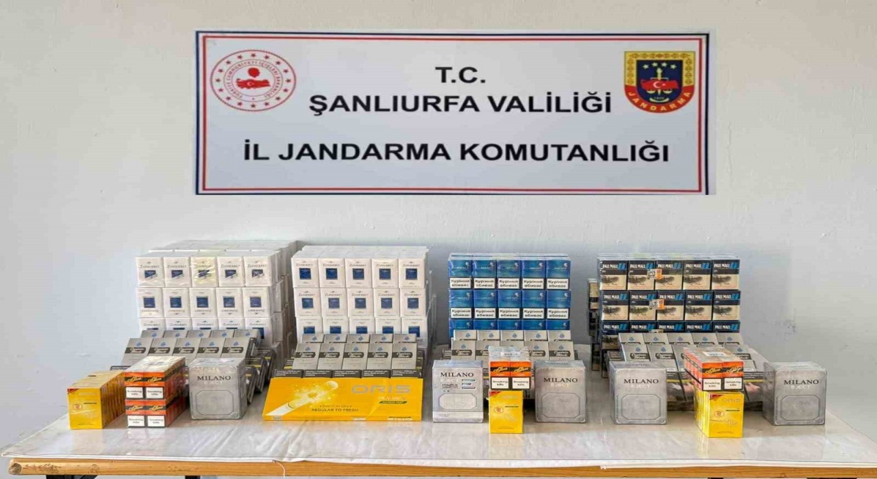 Şanlıurfada bin 240 kaçak paket sigara ele geçirildi