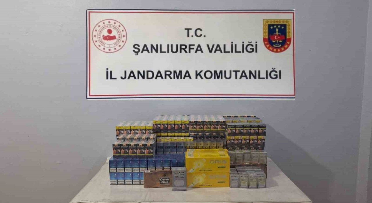 Şanlıurfada gümrük kaçağı 2 bin 370 paket sigara ele geçirildi