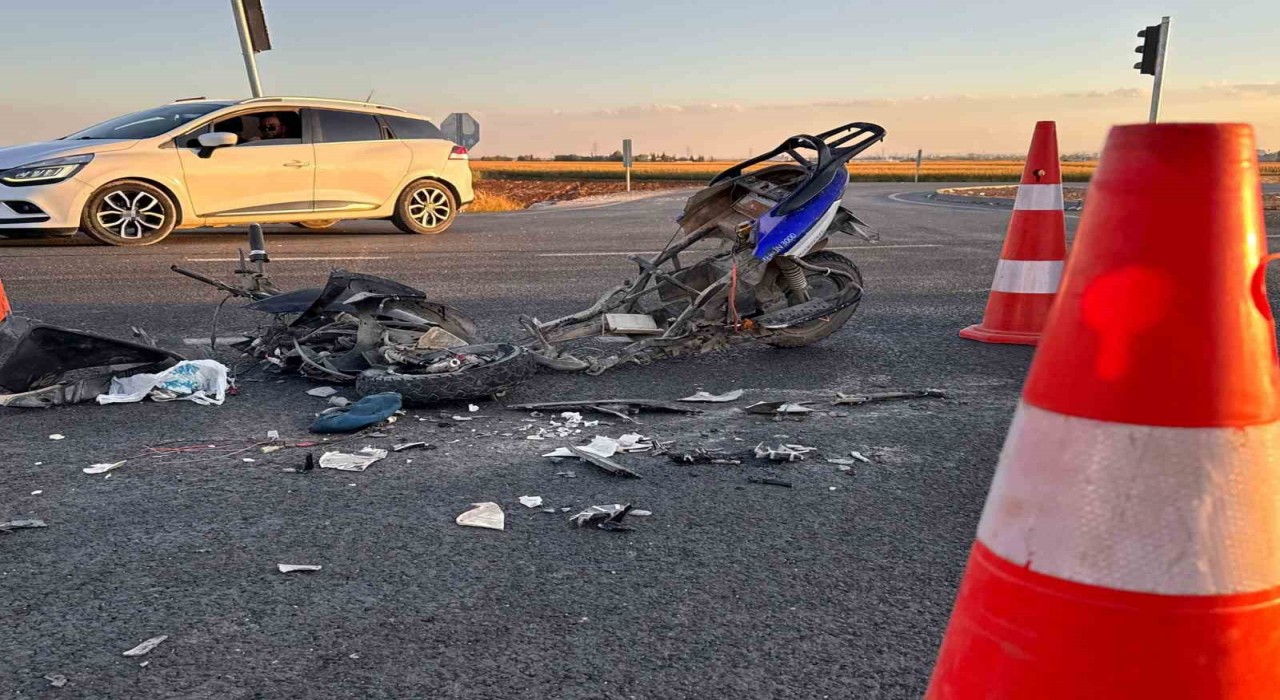 Şanlıurfada kamyon ile elektrikli bisiklet çarpıştı: 2 yaralı