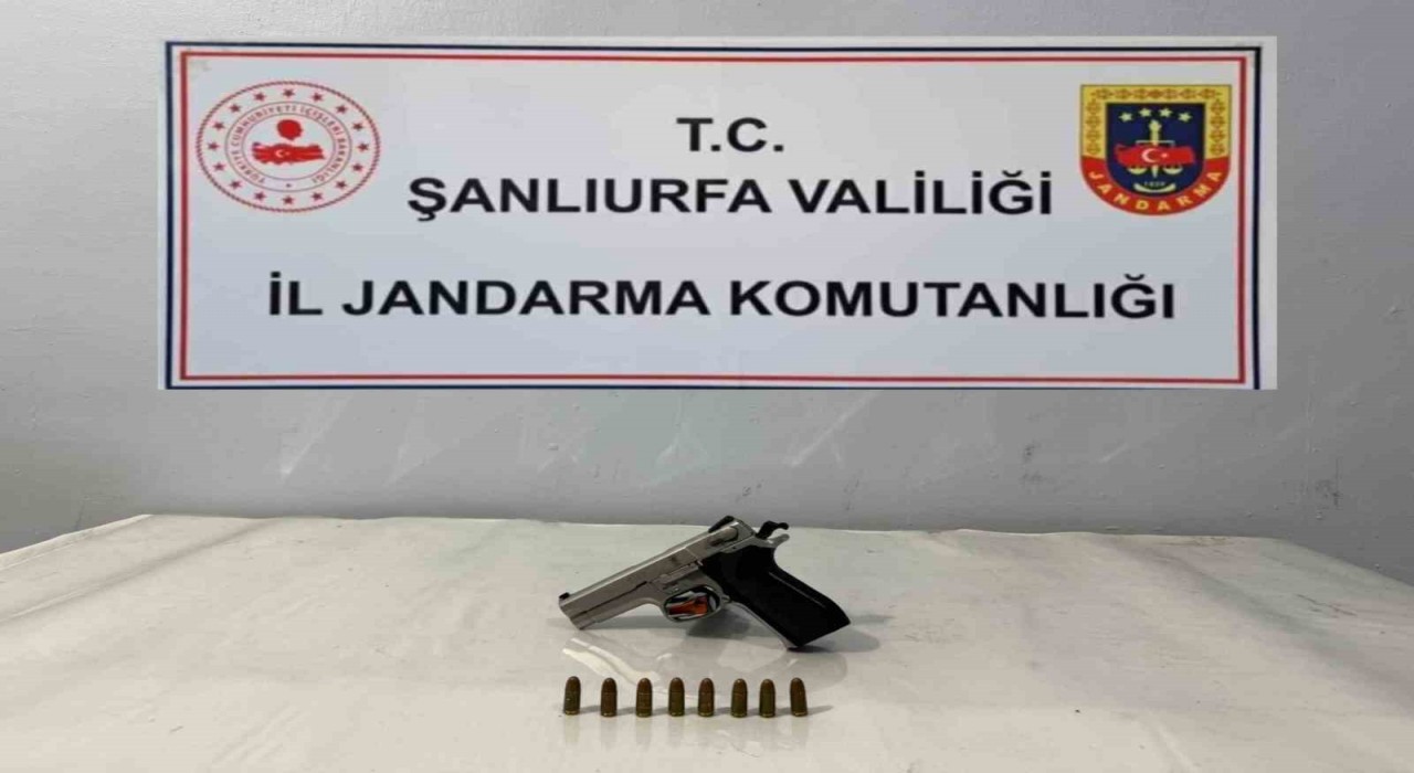 Şanlıurfada ruhsatsız silah ele geçirildi