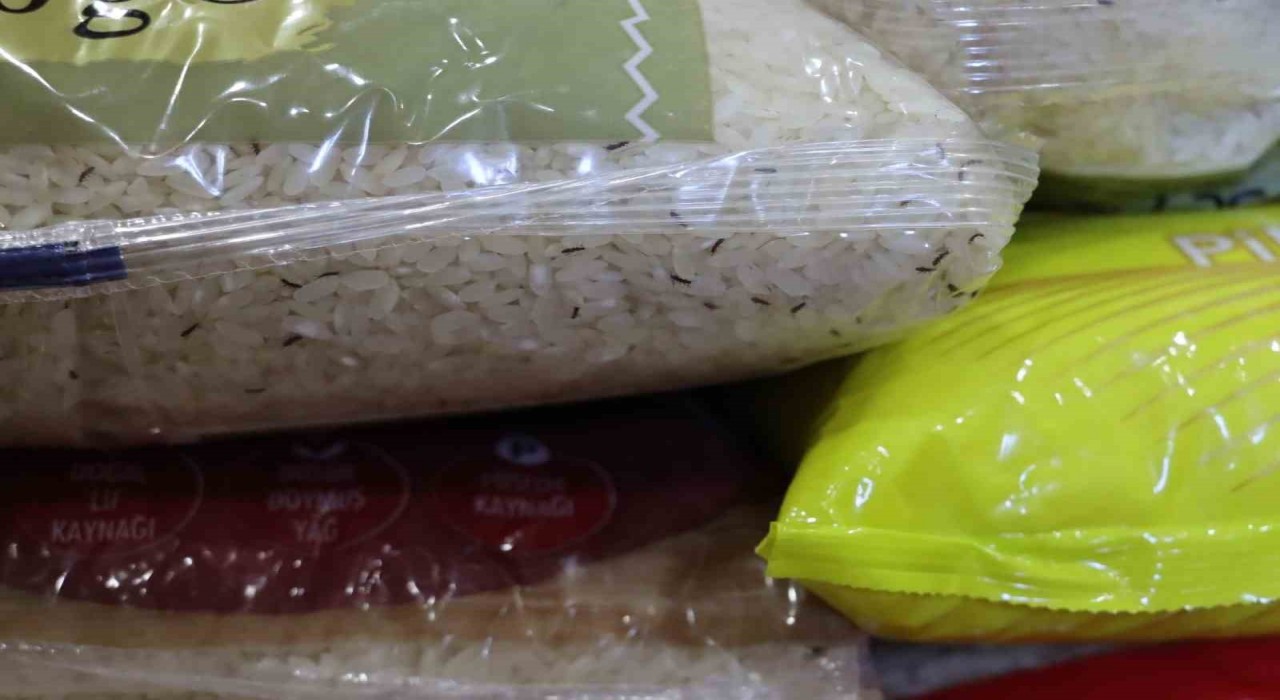 Şanlıurfada tarihi geçmiş ve kurtlanmış yüzlerce ürün ele geçirildi