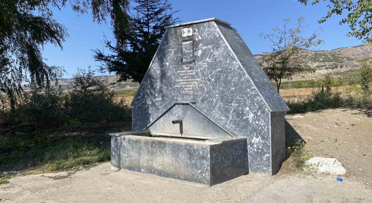 Şehidin hayrına yapılan çeşme 3üncü defa tahrip edildi