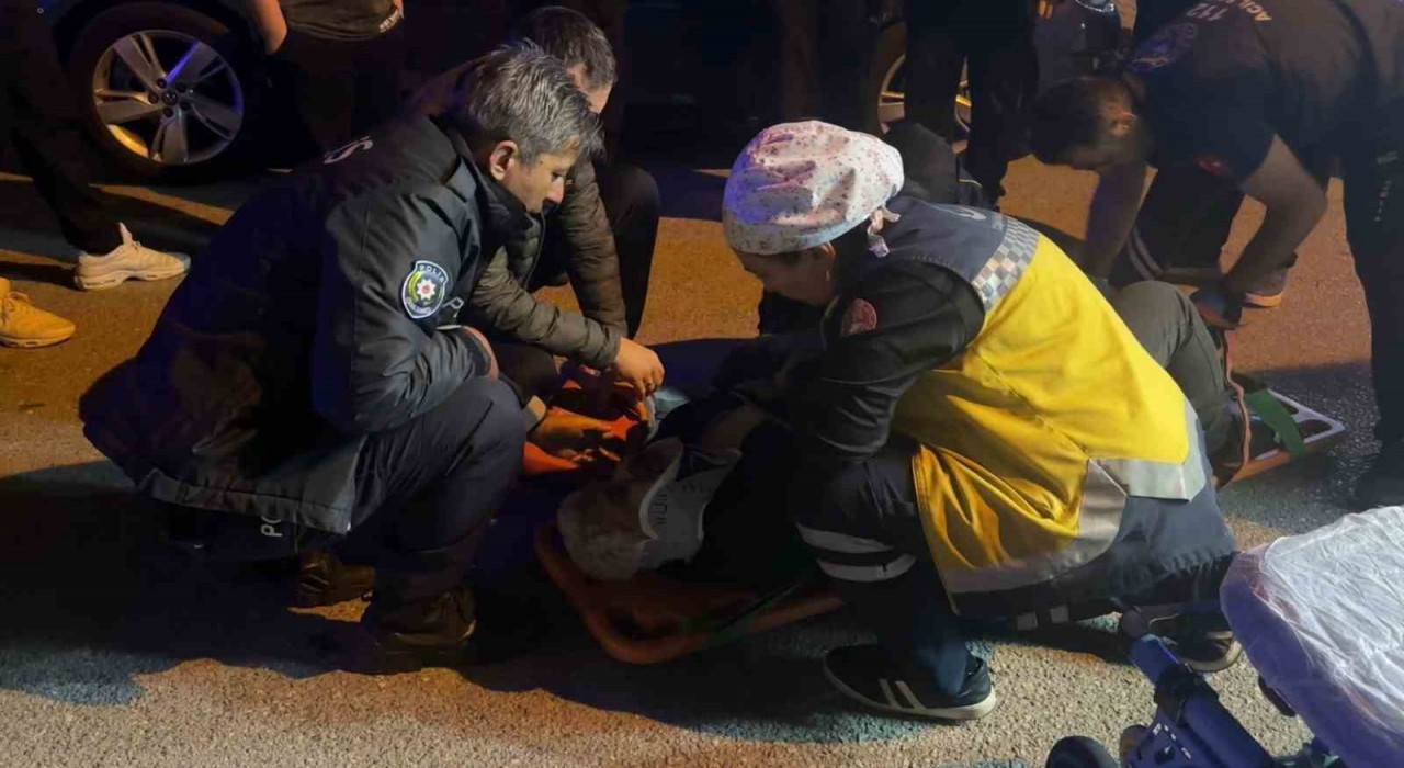 Seyir halindeyken motosikletiyle düşen şahıs yaralandı