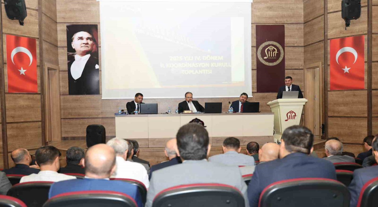 Siirtte 4. dönem il koordinasyon ve taşkın koruma toplantıları gerçekleştirildi