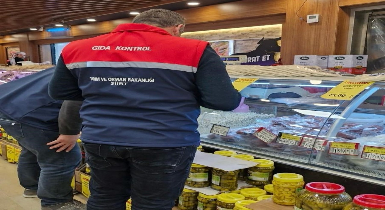 Siirtte gıda denetiminde 24 işletmeye 3,5 milyon lira ceza