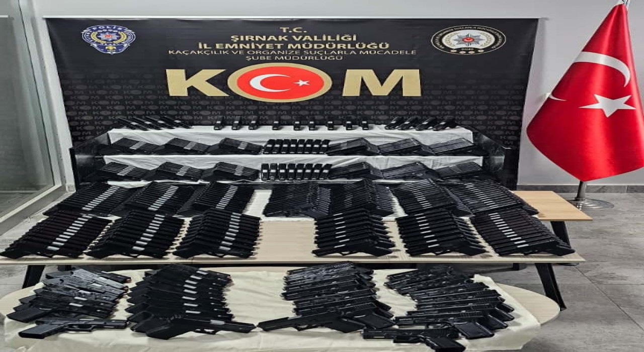 Şırnakta 500 tabanca ele geçirildi
