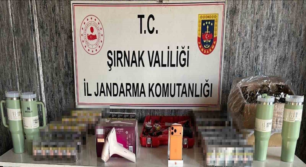 Şırnakta jandarmadan kaçakçılık operasyonu: 3 tutuklama