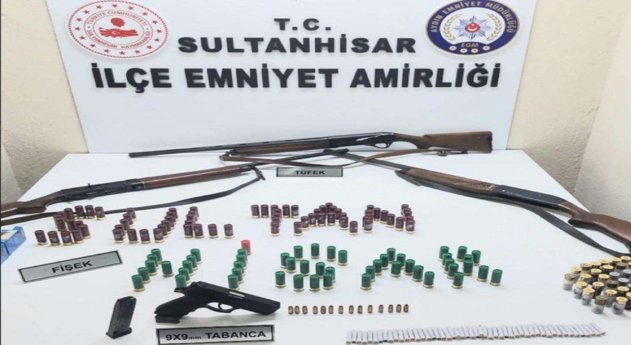 Sultanhisarda ruhsatsız silah operasyonu: 1 yakalama