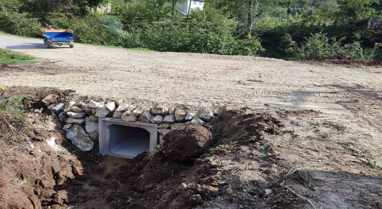 Taşkın  riskine karşı kutu menfez çalışması