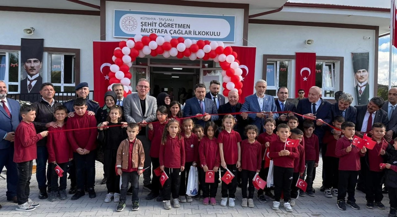 Tavşanlıda yapımı tamamlanan ilkokul hizmete açıldı