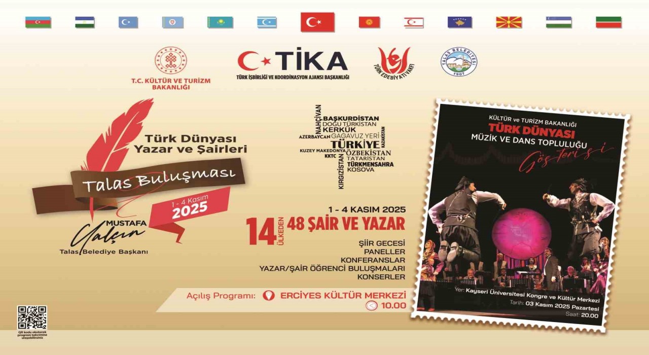 Türk dünyasının yazar ve şairleri Kayseride buluşacak