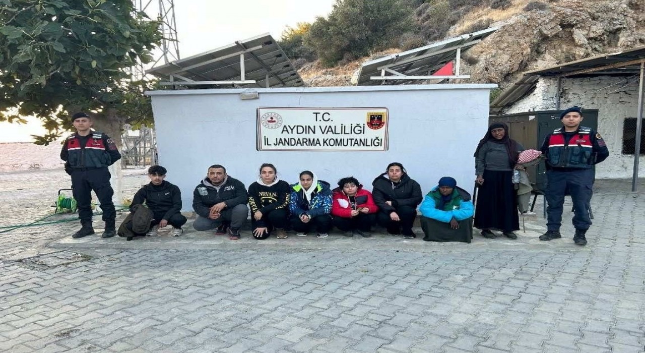 Türkiyeye yasadışı yollarla giriş yapan 8 düzensiz göçmen yakalandı