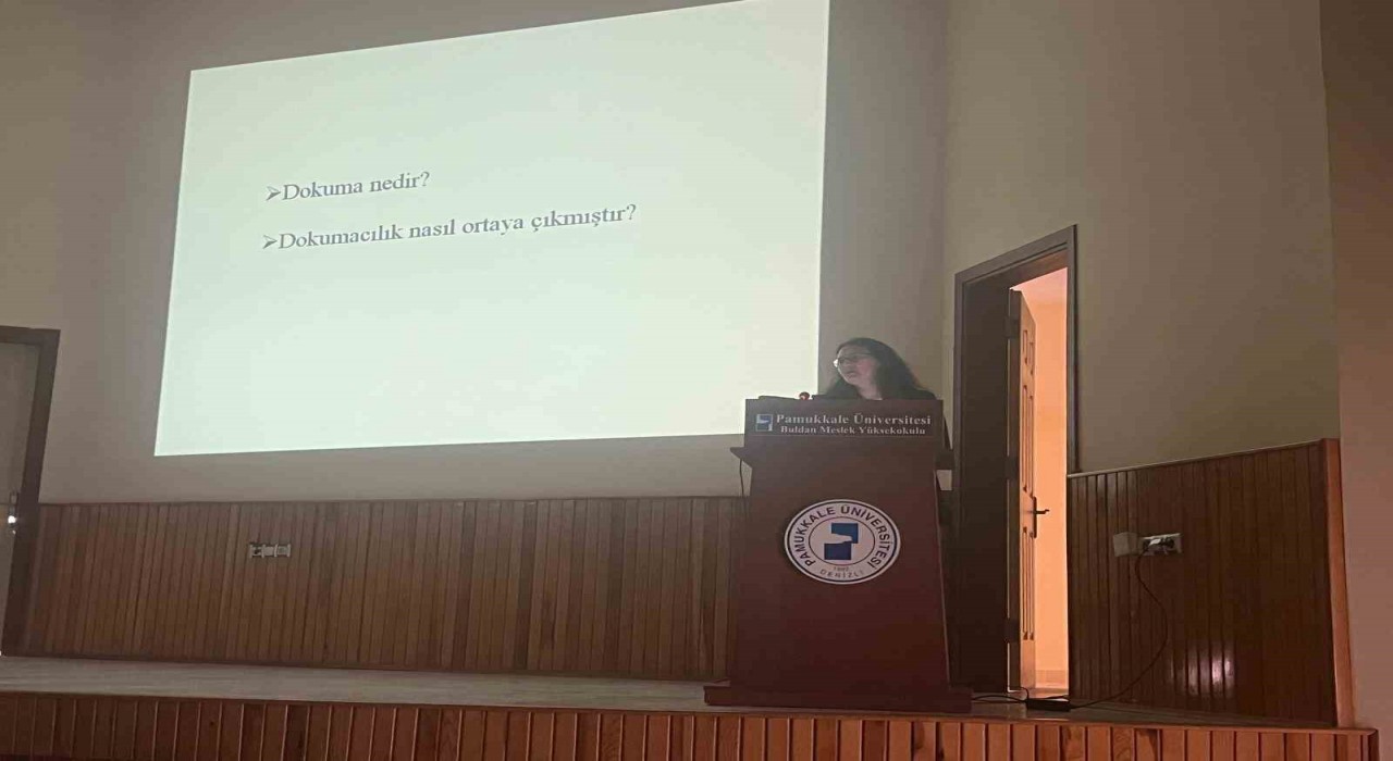 Üniversiteli gençlere dokuma kültürü anlatıldı