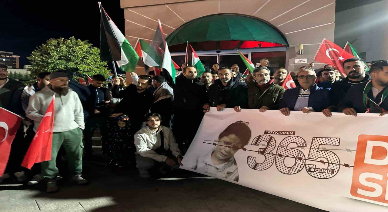 Uşakta Sumud Filosu ve Gazzeye destek yürüyüşü