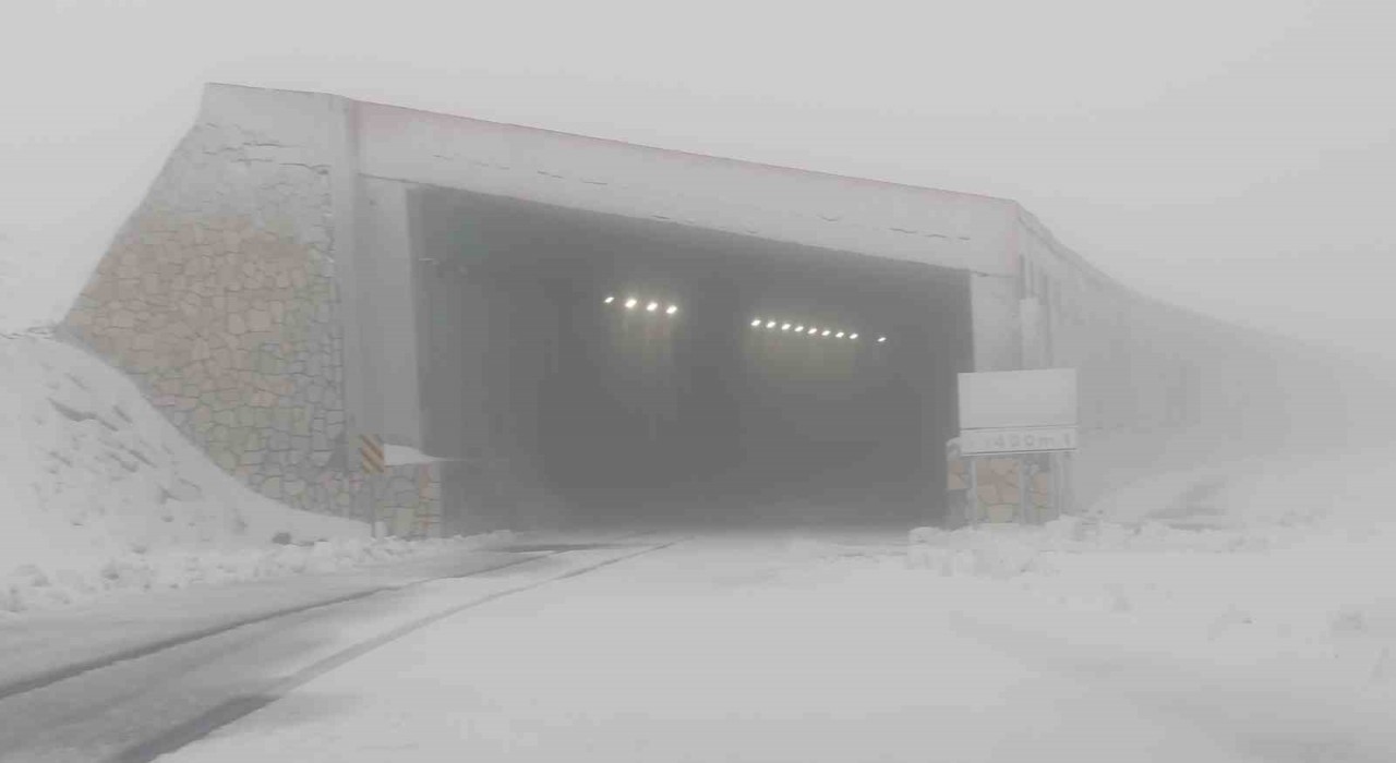 Van-Bahçesaray yolu üzerindeki Karabet Geçidine mevsimin ilk karı düştü