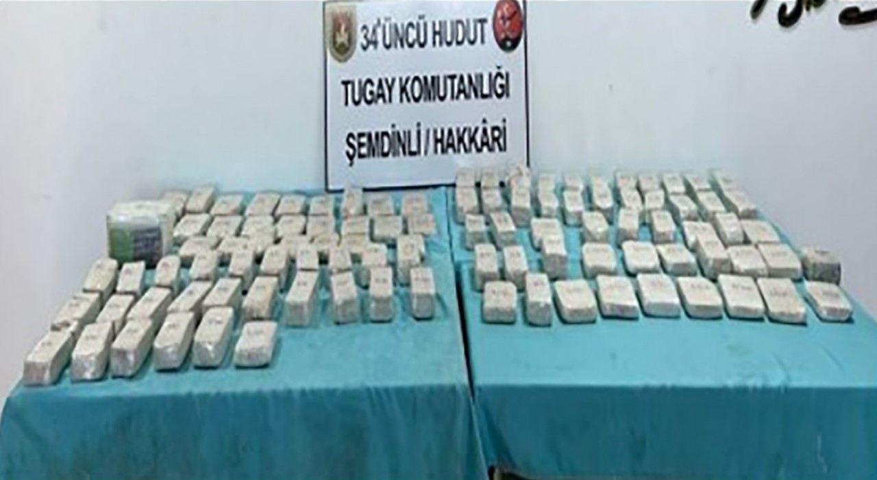Van ve Hakkaride 102 kilo 429 gram uyuşturucu ele geçirildi