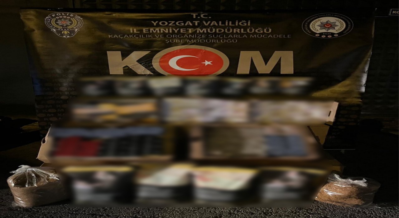 Yozgatta 103 bin makaron ele geçirildi