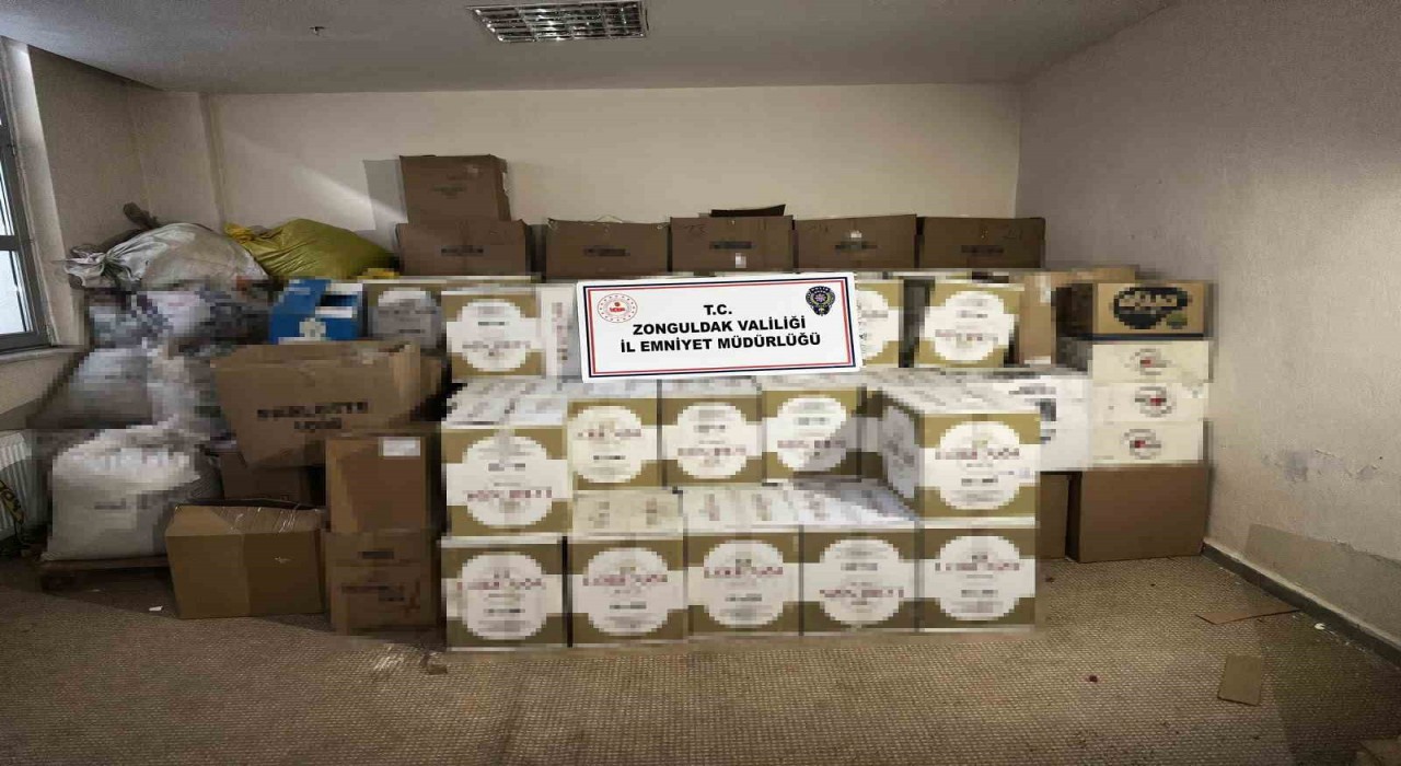 Zonguldakta kaçak tütün ve çay operasyonu: 3 gözaltı