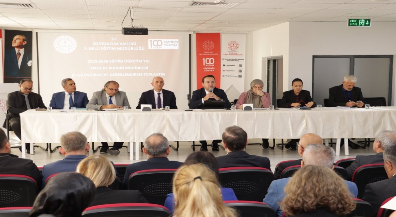 Zonguldakta okul ve kurum müdürleri değerlendirme toplantısı yapıldı