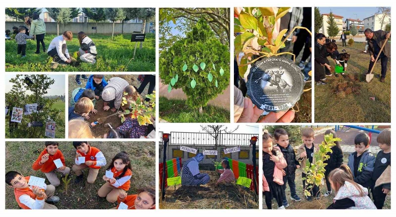 81 ildeki okullarda fidanlar, ‘Atatürk ve Vatan Sevgisi mesajlarıyla toprağa bırakıldı