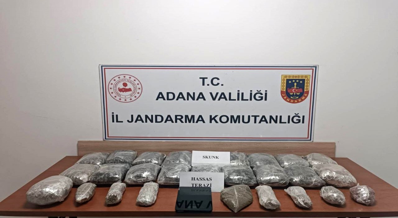Adanada 11 kilo skunk ele geçirildi