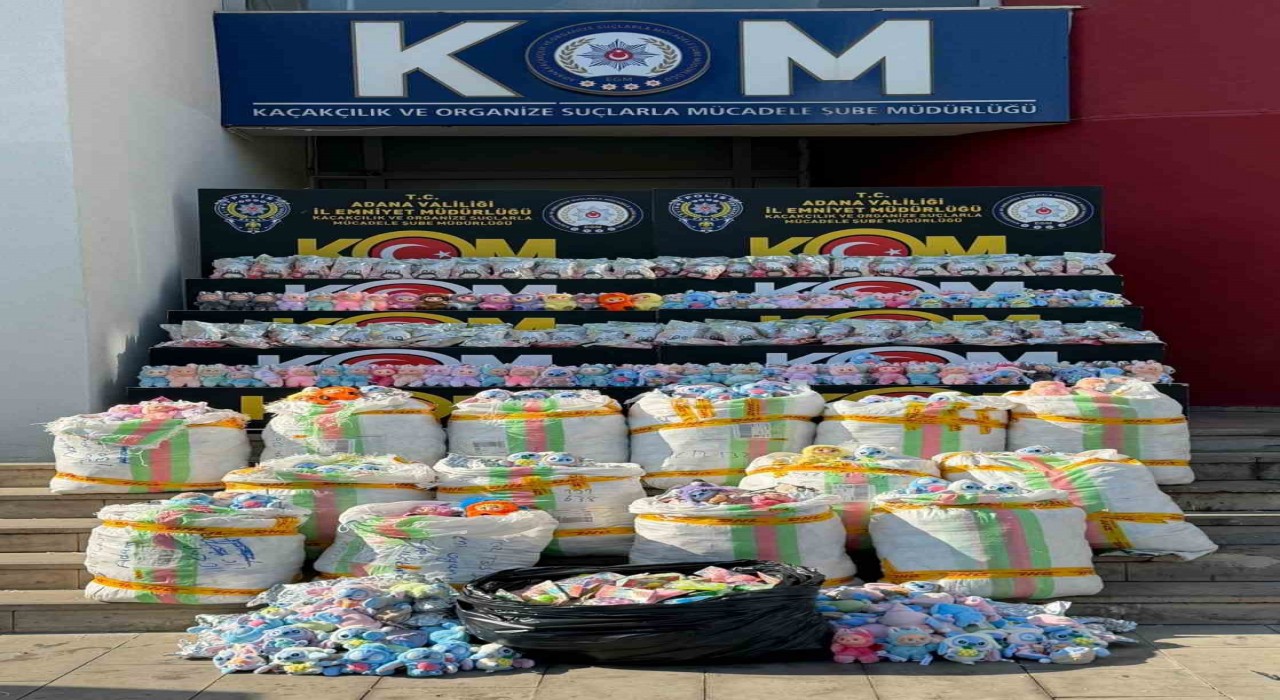 Adanada 2 bin 605 gümrük kaçağı Labubu oyuncak ele geçirildi
