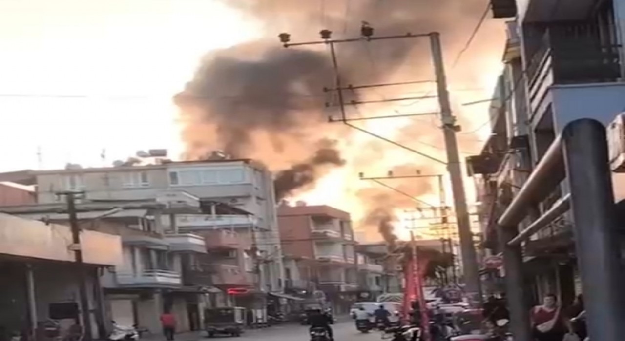 Adanada tekstil atölyesinde yangın