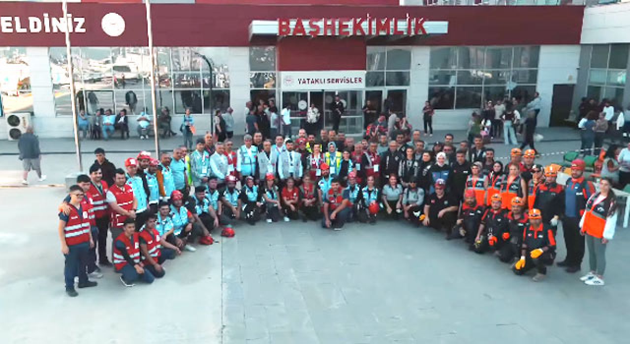 AFAD, UMKE ve İtfaiye Ekiplerinden Hastane Tatbikatı