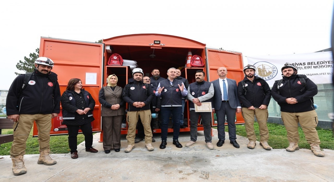 Afet Konteyneri uygulaması Sivasta başladı