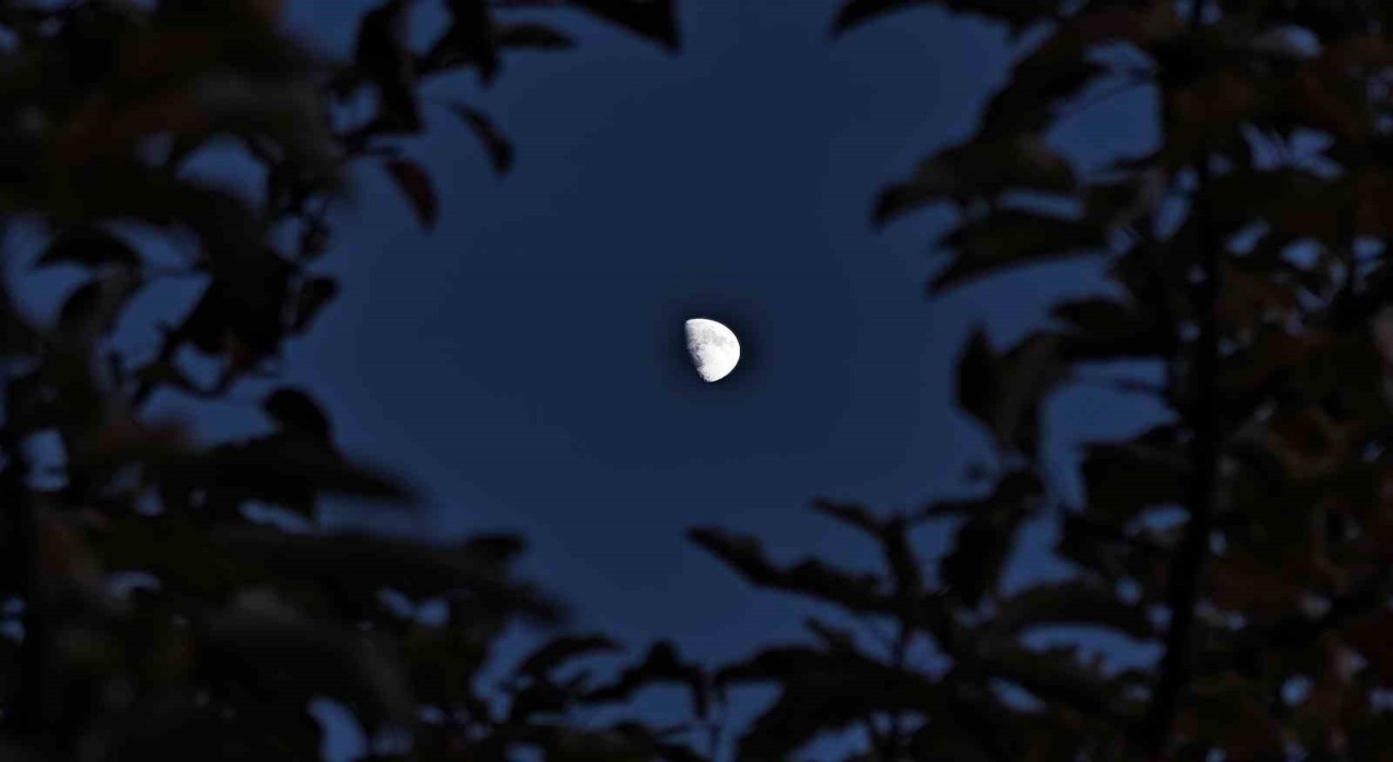 Ahlatta yarım ay manzarası hayran bıraktı