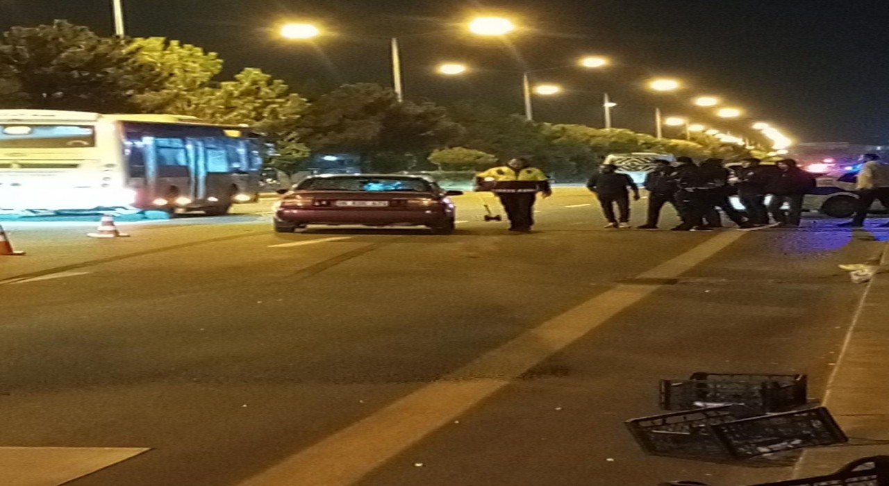 Ankarada karşıdan karşıya geçerken aracın çarptığı yaya yaralandı