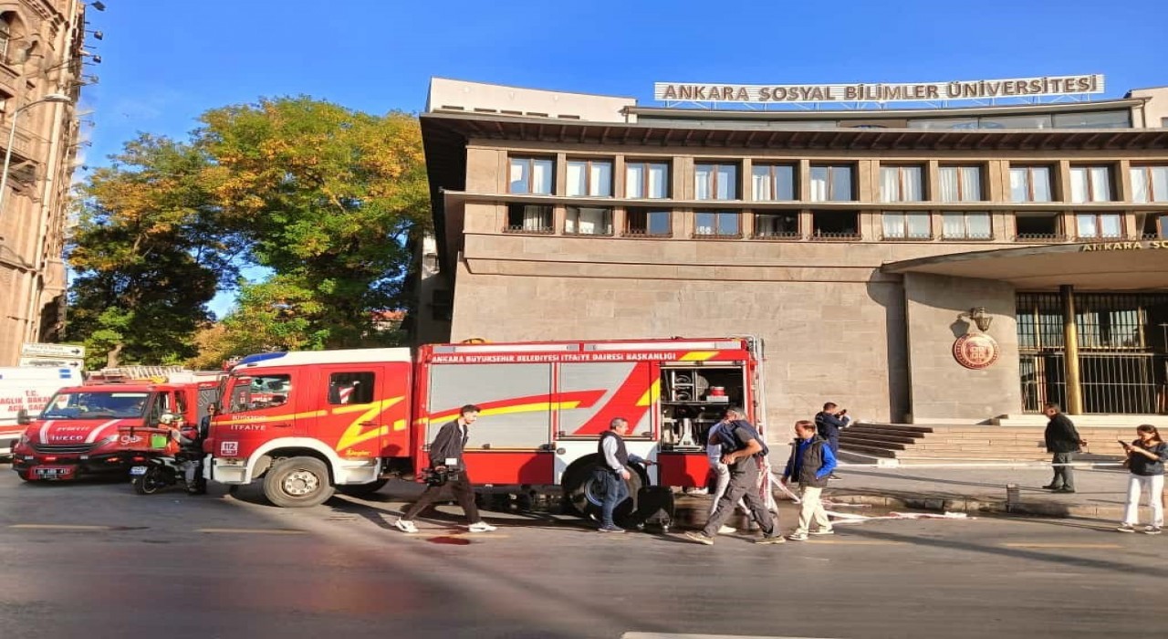 Ankarada üniversitede duman sızıntısından etkilenen 6 kişi hastaneye kaldırıldı