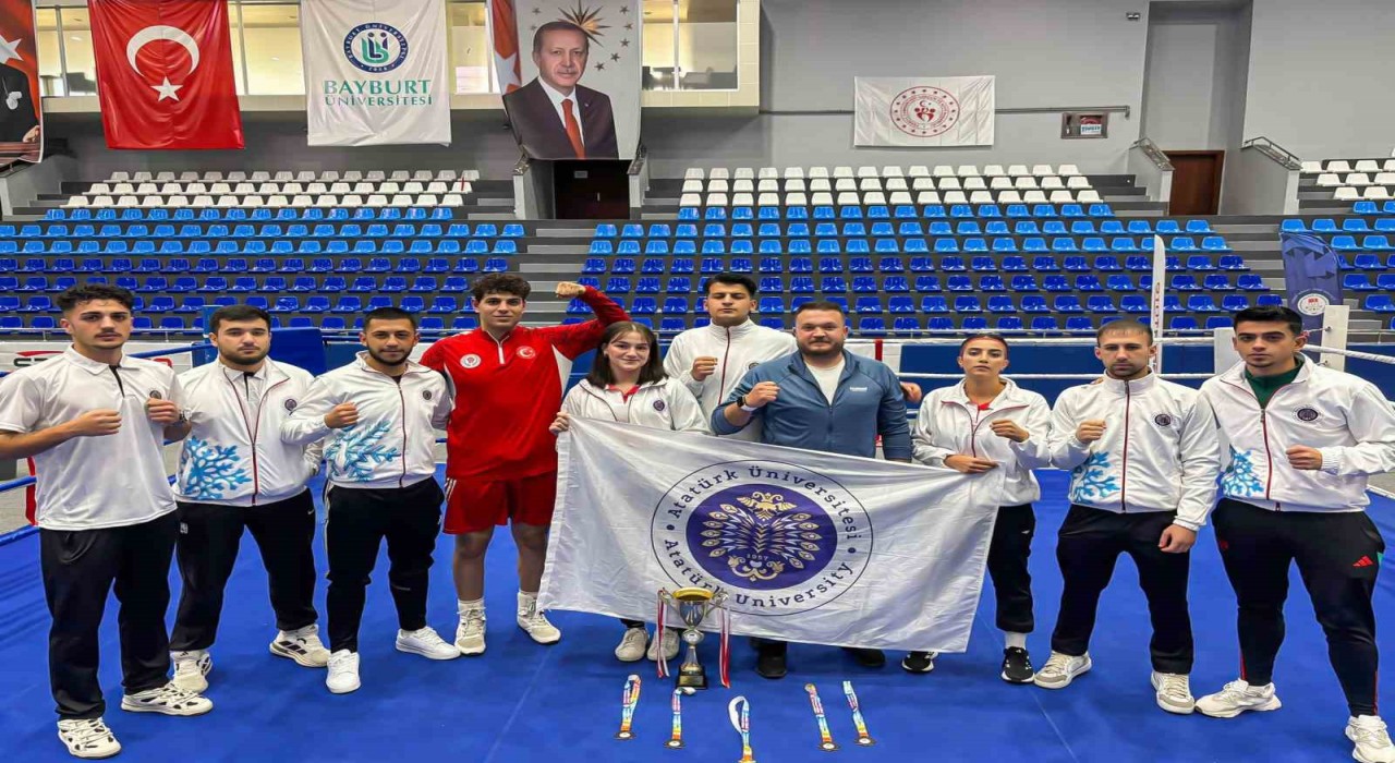 Atatürk Üniversitesi boks takımı, Türkiye şampiyonasından madalyalarla döndü