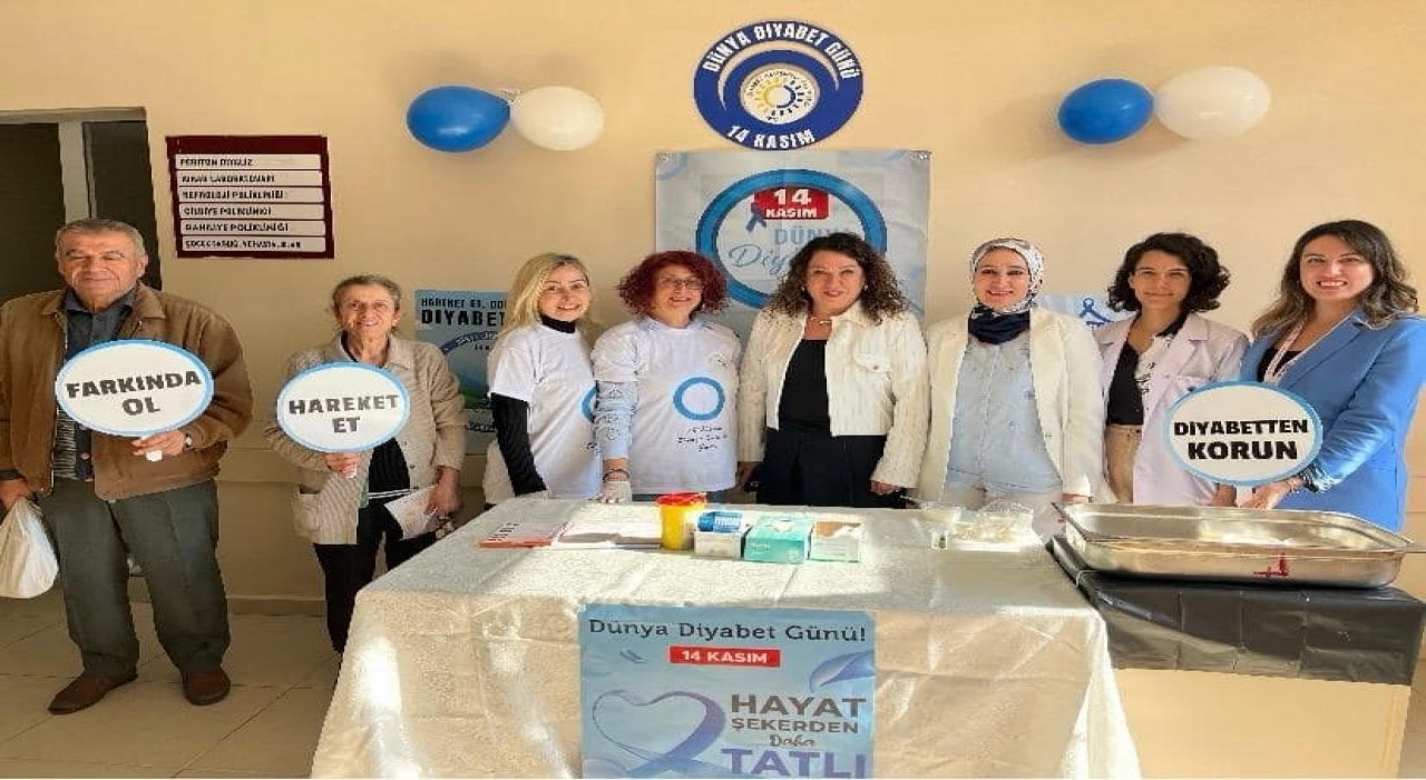 Aydın Devlet Hastanesinde vatandaşlar diyabete karşı bilgilendirildi