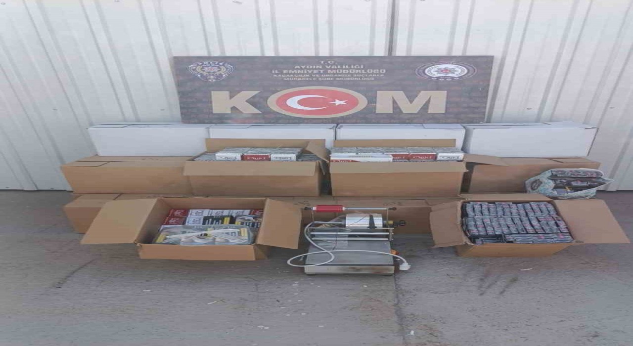 Aydında kaçak sigara operasyonu: 260 bin dolu makaron ele geçirildi