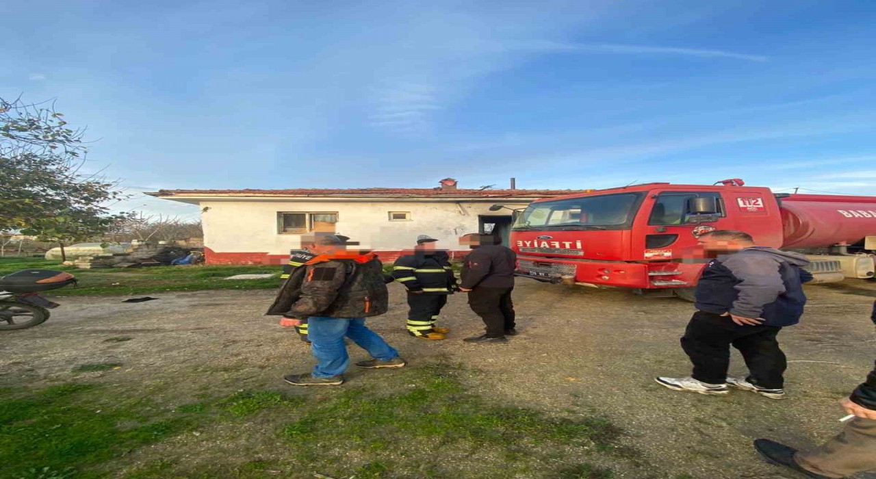 Babaeskide ev yangını: 1 ölü, 1 yaralı