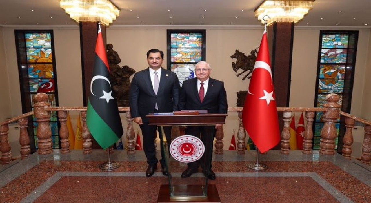 Bakan Güler, Libya Ulusal Ordusu Genel Komutan Yardımcısı Hafteri kabul etti