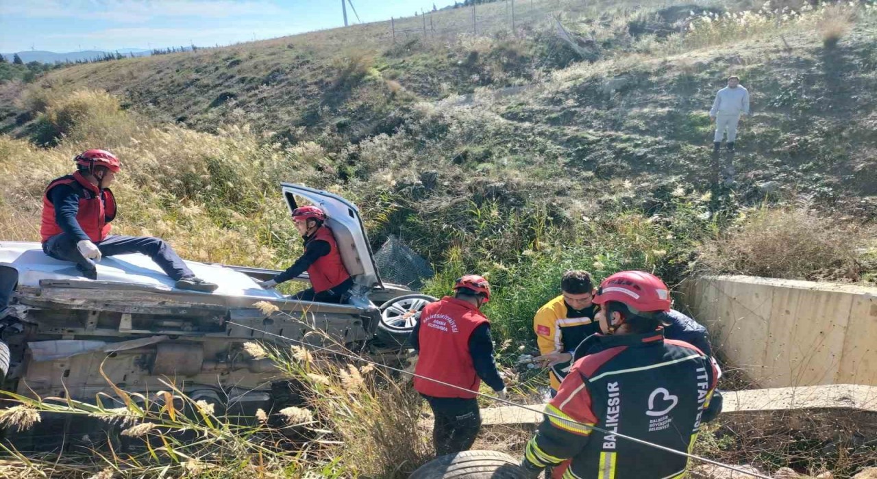 Balıkesirde trafik kazası: 1 yaralı