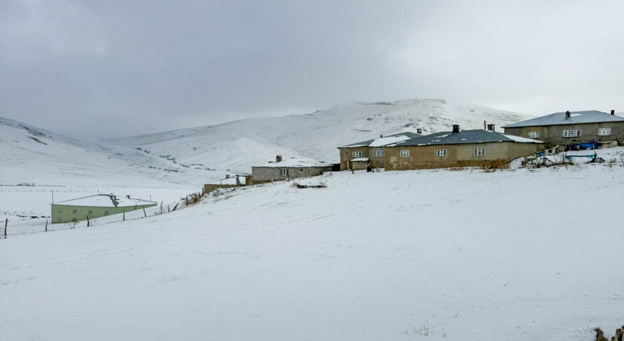 Başkalede kar yağışı etkili oldu