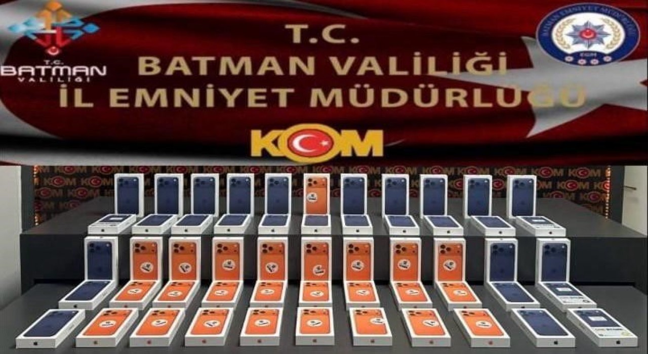 Batmanda 6,6 milyon TL değerinde kaçak telefon ele geçirildi