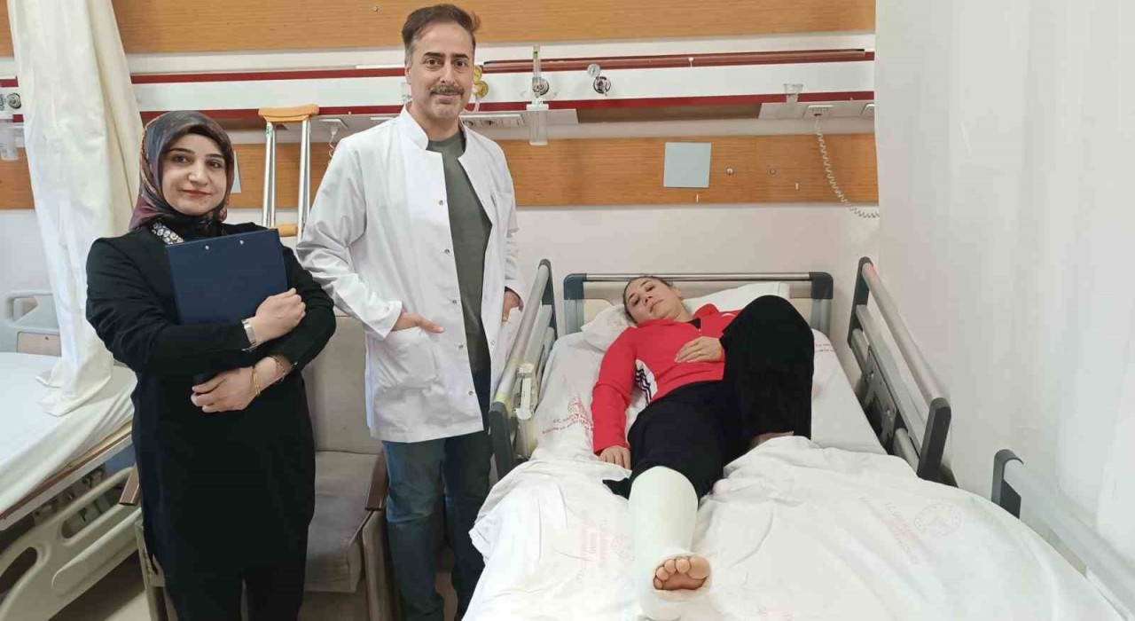 Batmanda bir ilk: Milli sporcu kapalı yöntem aşil tendonu ameliyatıyla sağlığına kavuştu