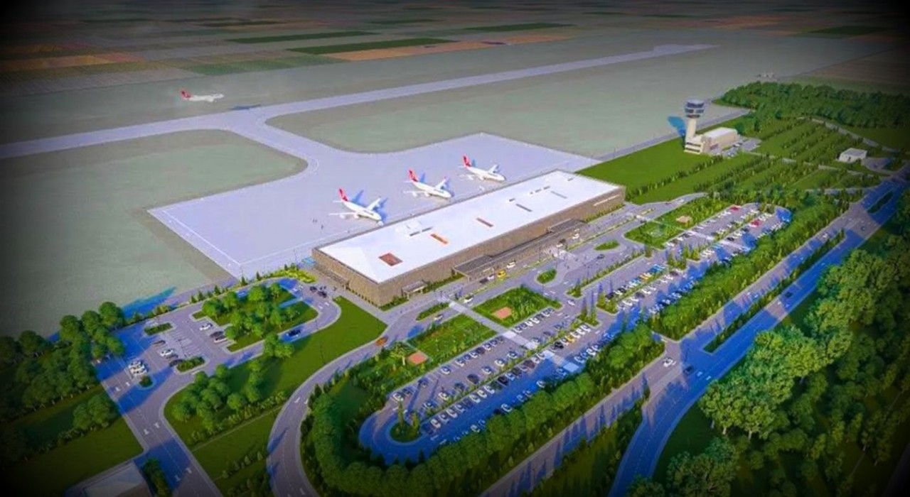 Bayburt-Gümüşhane Havalimanında üstyapı çalışmaları sürüyor