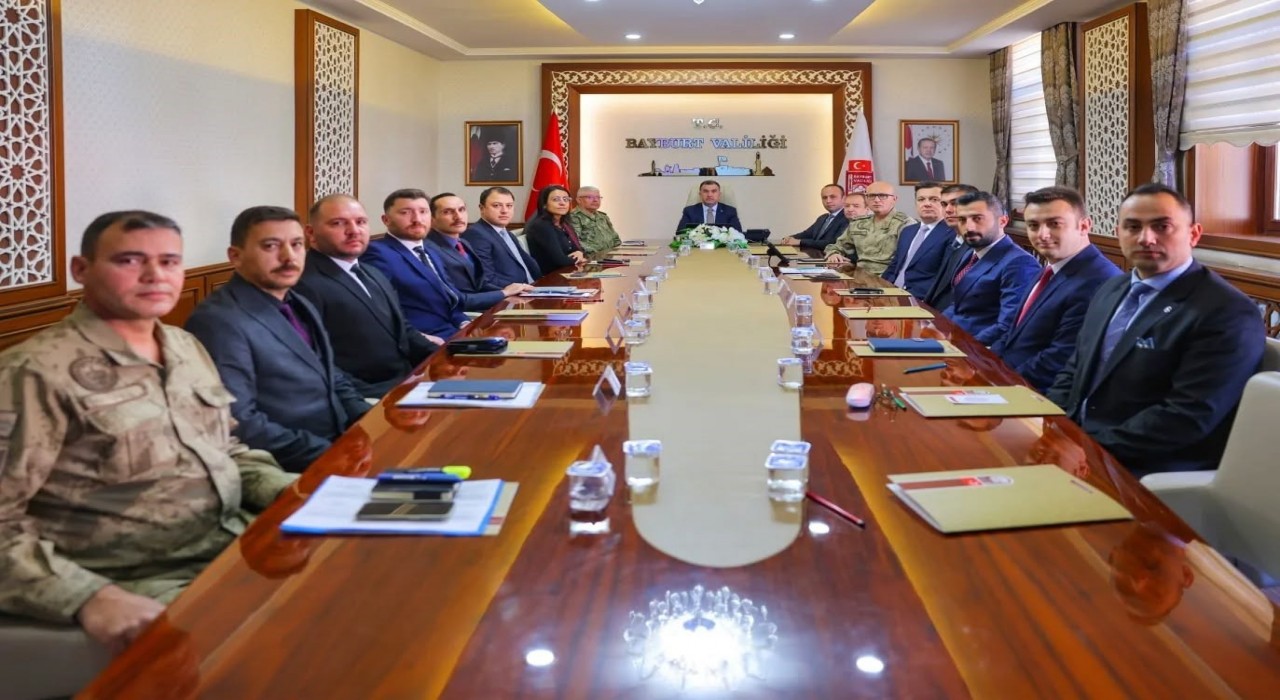 Bayburtta Genişletilmiş İl Güvenlik ve Asayiş Koordinasyon Toplantısı gerçekleştirildi