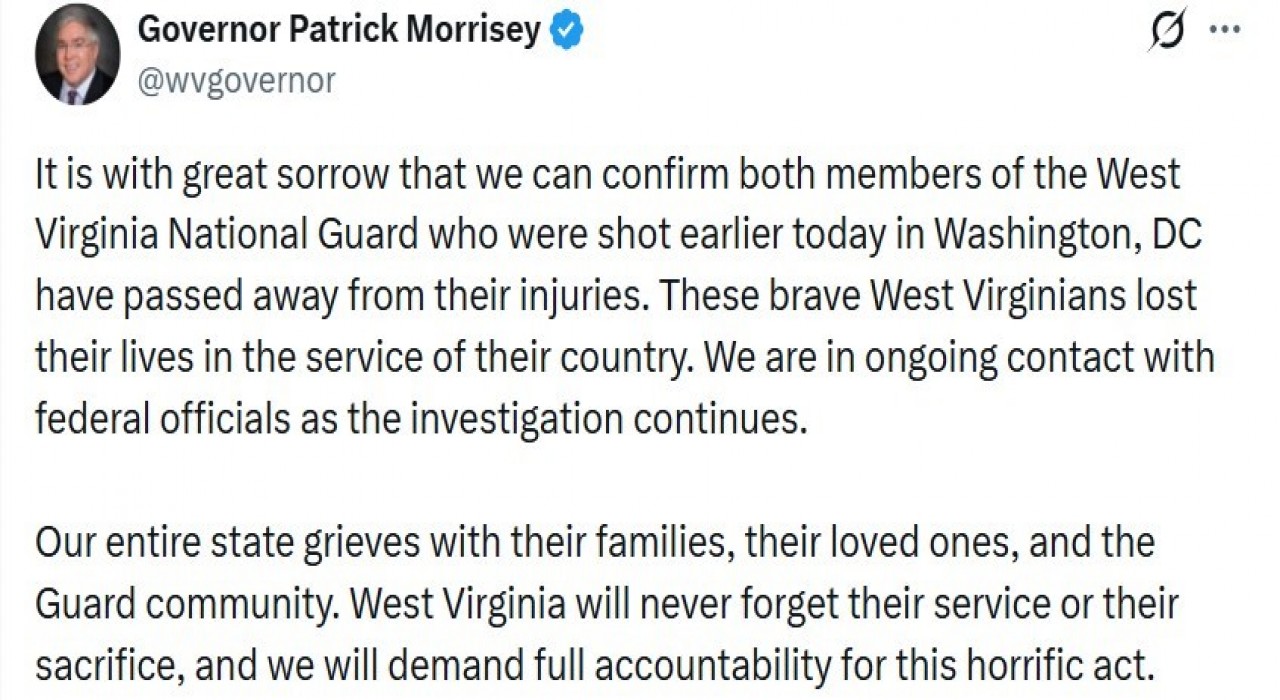 Beyaz Saray yakınlarında silahlı saldırıya uğrayan 2 Ulusal Muhafız personeli hayatını kaybetti