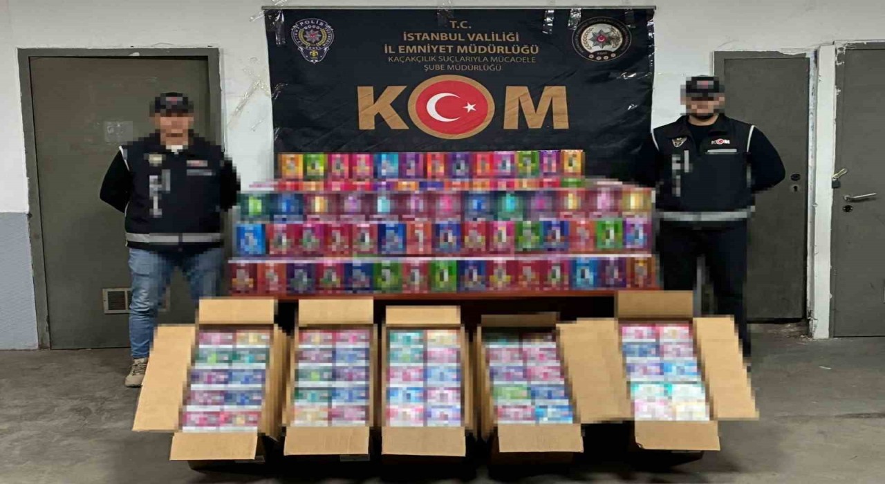 Beylikdüzünde okul çevrelerinde dron destekli denetim: 34 bin kaçak elektronik sigara ele geçirildi