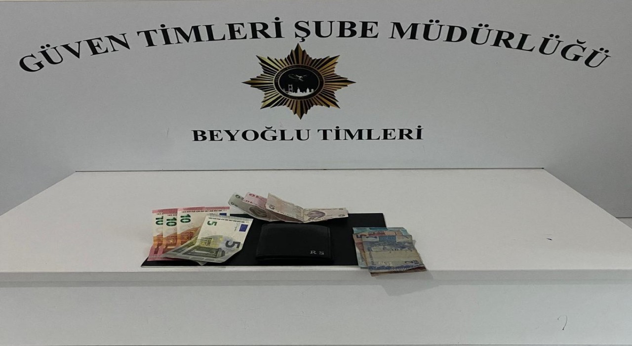 Beyoğlunda güven timleri yankesiciyi suçüstü yakaladı