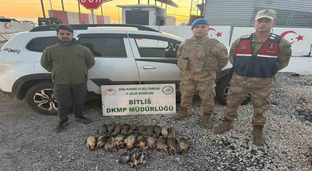 Bitliste kota aşımı yapan 5 avcıya 63 bin 680 lira ceza