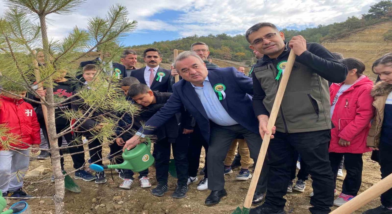 Bozüyükte yeşil vatanın yeni fertleri toprakla buluştu